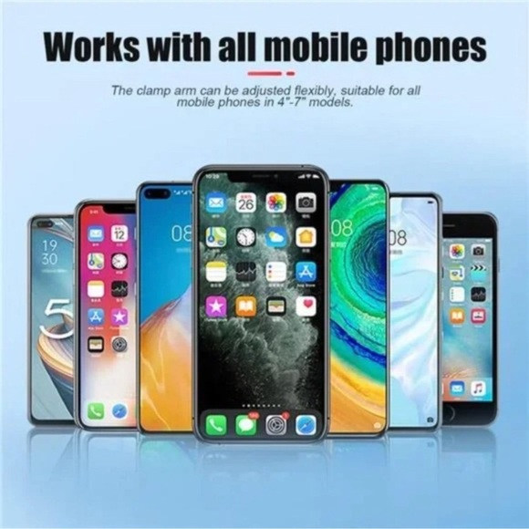 New Car Cellphone Mount Clip, 360°Rotatable Phone Holder for Car Sun Visor, - Picture 2 of 7